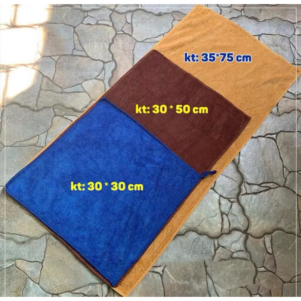 Khăn lau mặt 30x50cm khăn microfiber 100% potato towel khăn lau xe khăn nail khăn spa mềm mịn giá tận xưởng