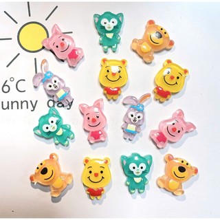 Set charm thú phát sáng- Charm gắn dép dễ thương