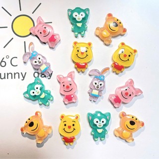 Set charm thú phát sáng- Charm gắn dép dễ thương