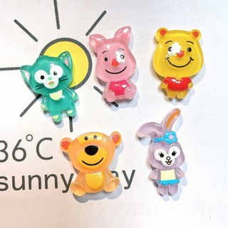 Set charm thú phát sáng- Charm gắn dép dễ thương