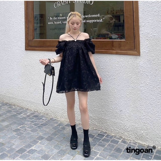 ÁO BABYDOLL VÂN HOA TAY BỒNG MINI HEART TINGOAN