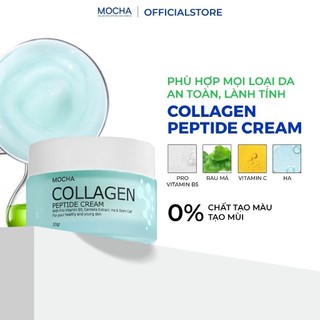 Kem Dưỡng Collagen Peptide Cream Mocha 30gr Cấp Ẩm Và Làm Dịu Da