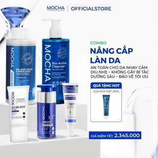 Combo Phục Hồi & Sáng Da Chuyên Sâu Mocha Cho Da Thâm Sạm, Tặng 1 Sữa Rửa Mặt Mocha 25gr