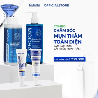 Combo Làm Sạch Sâu Cho Da Mụn Thâm Mocha, Cải Thiện Tình Trạng Mụn Hiệu Quả, Giảm Thâm Nhanh Chóng