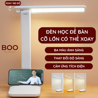 [CỠ LỚN] Đèn học để bàn tích điện ba màu ánh sáng bảo vệ mắt , có thể gấp gọn