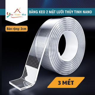 Băng Keo Hai Mặt Nano Dạng Lưới Băng Keo Liền Mạch Có Độ Bám Dính Keo Hai Mặt Acrylic-Shop97