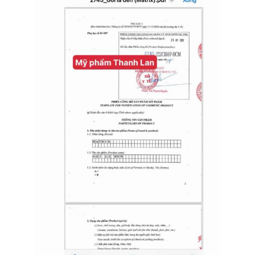 ✅[Chính Hãng] gội là đen Matrix 1 gói lẻ (hàng loại 1,date mới)