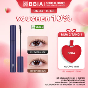 Mascara dày mi, chống lem BBIA Never Die Mascara 7g