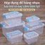 Hộp đựng đồ nhựa trong suốt có tay cầm, nắp gài kín nhiều size