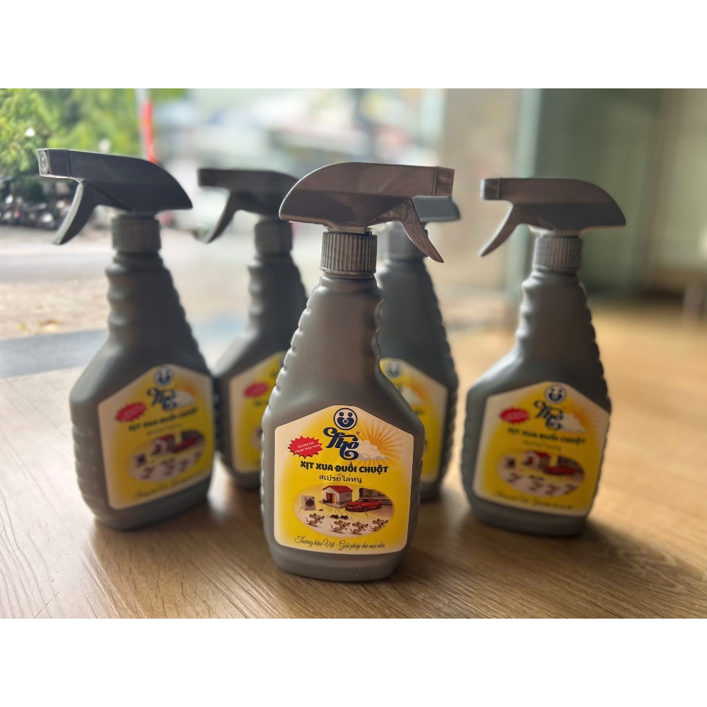 Thuốc xịt đuổi chuột Tho 500ml - An toàn cho người và vật nuôi dùng trong nhà và xe ôtô - 1, 2, 4 chai