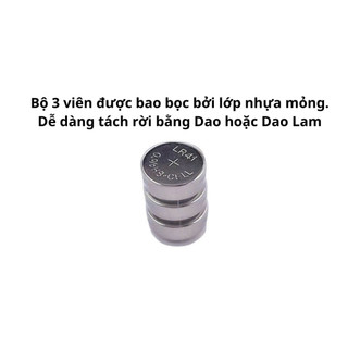Pin Cúc Áo Vĩ 10v AG13/LR44- AG1/LR621 AG10/LR1130  CR2025 CR2032 CR2016 -Bộ 3viên AG3/LR41 bọc nhựa