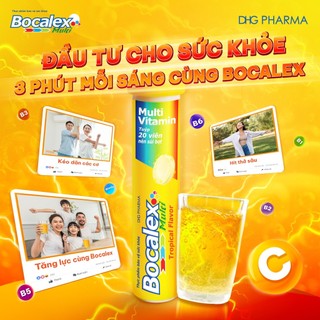 TPCN Bocalex Multi Tropical FLavor bổ sung Vitamin, nâng cao đề kháng, giảm mệt mỏi (20 Viên)
