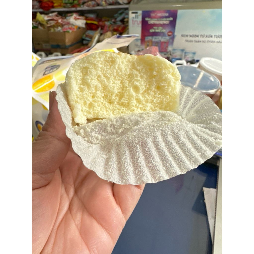 {Hot} Trend} 2 goi (Túi 7 Cái) Bánh Bông Lan AXIQIN Gói 360g - Bánh Hấp phô mai
