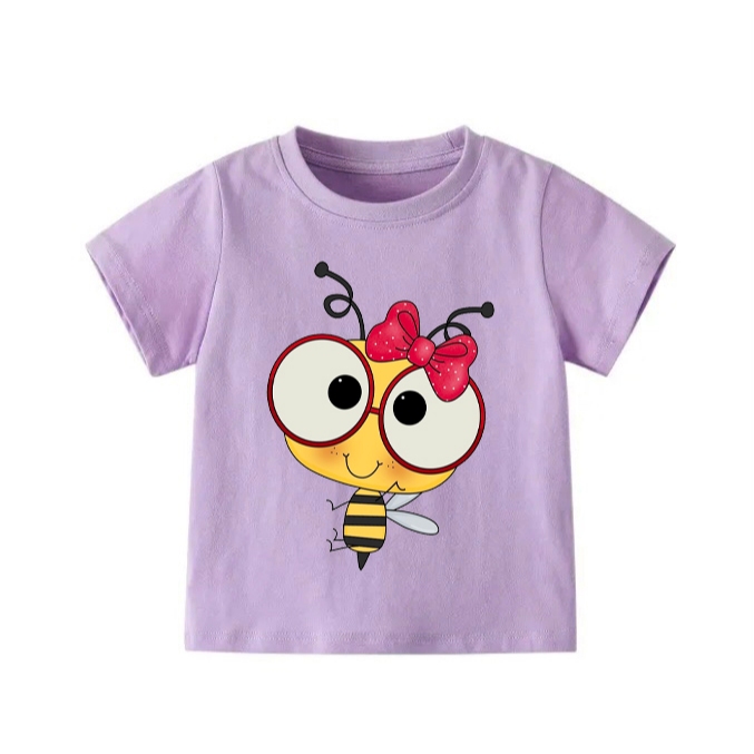 👕 Áo Thun Bé Gái mềm mịn thoáng mát in hình dễ thương 👕 AT545