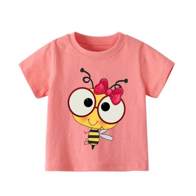 👕 Áo Thun Bé Gái mềm mịn thoáng mát in hình dễ thương 👕 AT545