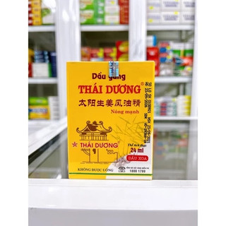 [Chính hãng] Dầu gừng Thái Dương xoa bóp giảm đau nhức vai gáy , giảm cảm , ngứa do côn trung (Chai 24 ml)