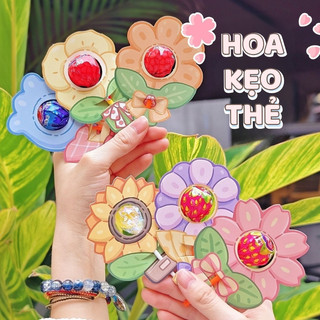 Quà thiếu nhi thẻ giấy cài kẹo mút - Set 60 giấy bọc kẹo hình hoa, thẻ cài kẹo dễ thương, quà tặng cho bé ngày lễ