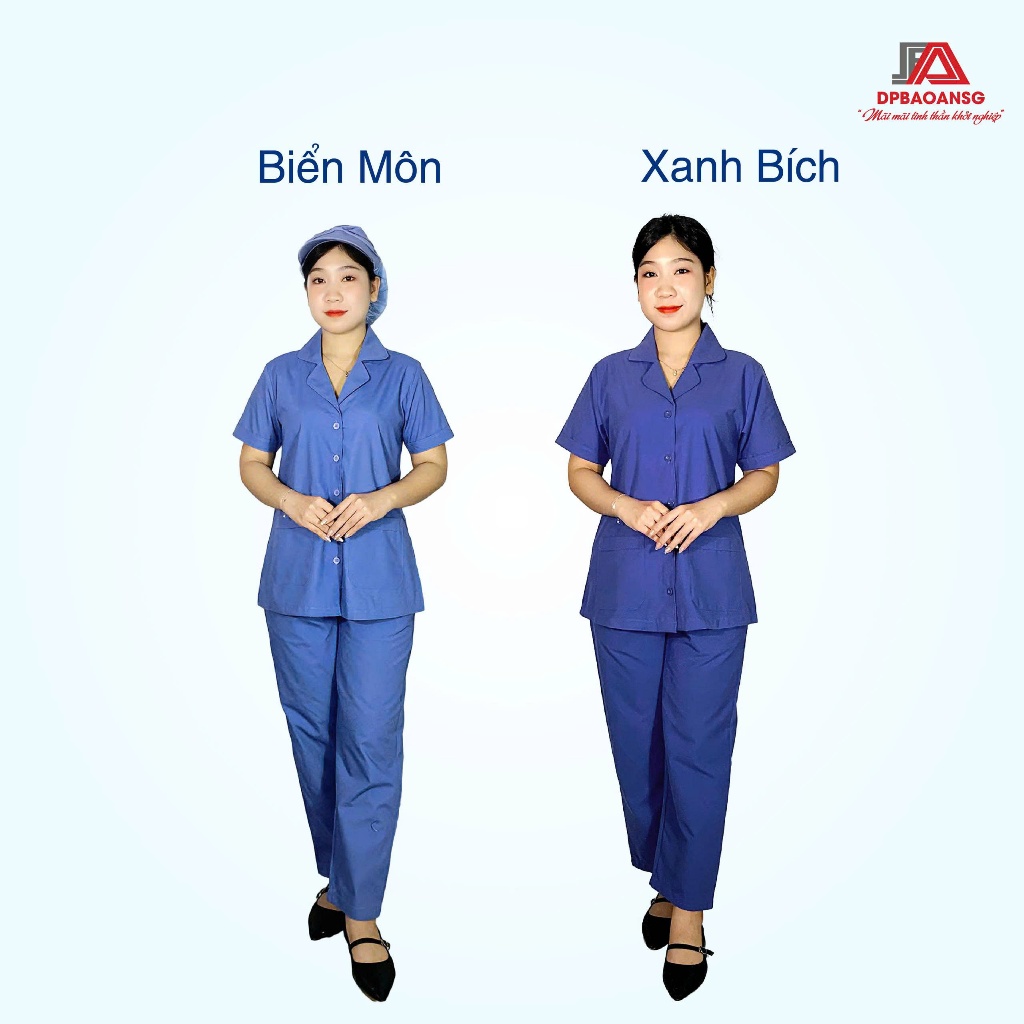 Bộ Quần Áo Nhân Viên Tạp Vụ Vải Cotton Cao Cấp Làm Việc Tại Các Nhà Máy,Công Xưởng