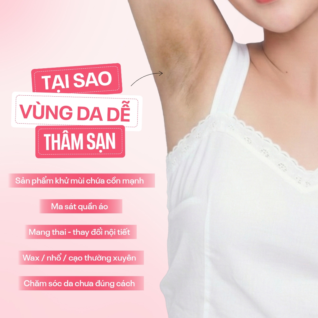 Combo 2 Kem Giảm Thâm Nách ARMPIT CREAM MELODY 10g- Dưỡng Trắng, Thu Nhỏ Lỗ Chân Lông Sau 2 Tuần Sử Dụng