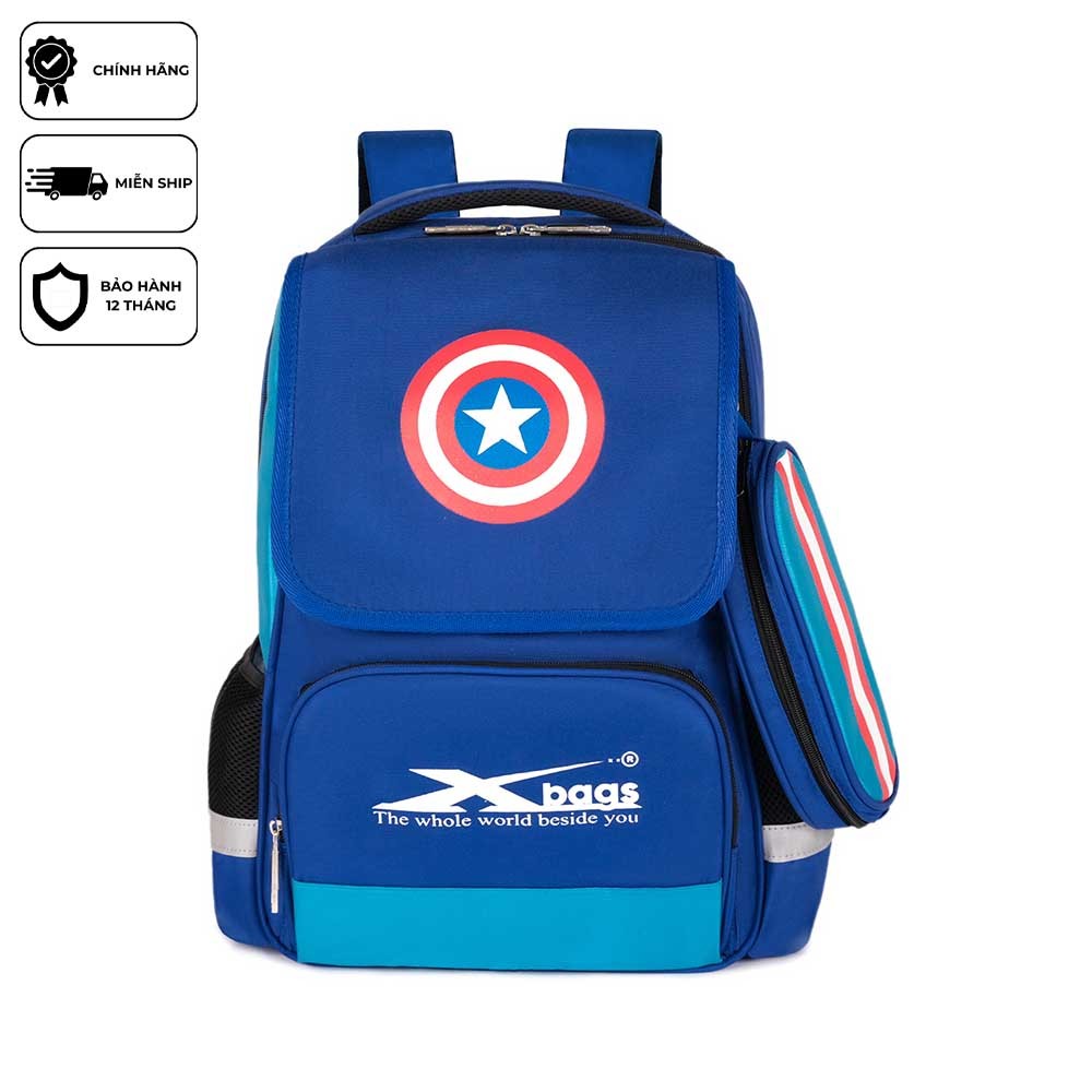 Balo Học Sinh Cấp 1 Xbags Power XB 3017 - Balo Tiểu Học Siêu Nhẹ, Chống Gù, Nhiều Ngăn Chứa Tiện Lợi, Đổi Trả 30 Ngày
