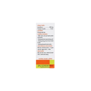 Cồn Boric 3% 10ml