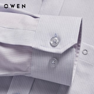 Owen - Áo sơ mi dài tay Regular Fit AR255047DT màu Xám nhạt chất liệu Bamboo spandex