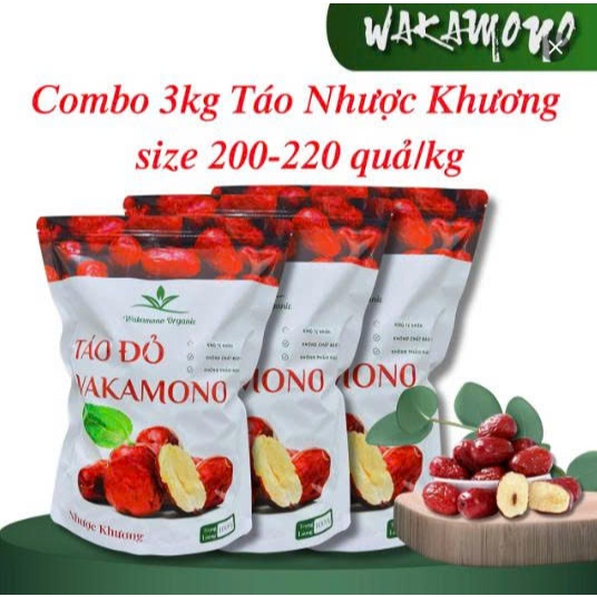 Táo Nhược Khương Wakamono Organic size 200-220 quả/kg, thịt dẻo, ngọt, thơm hàng chuẩn Tân cương