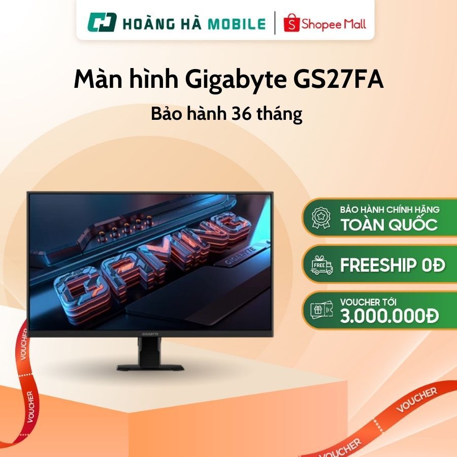 Màn hình Gigabyte GS27FA (27 inch/FHD/IPS/180hz/1ms) - Chính hãng ...