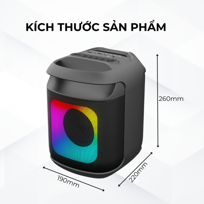 Loa  Bluetooth KAW PartyBox K1  loa mini cầm tay di động nghe nhạc cực hay Bảo Hành 12 tháng