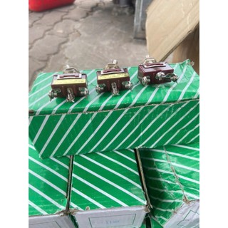 Công tắc gạt nâu, công tắc tắt mở, đảo còi, đảo đèn, 2 chân, 3 chân, 6 chân loại 1, công tắc đảo chiều taiwan.D