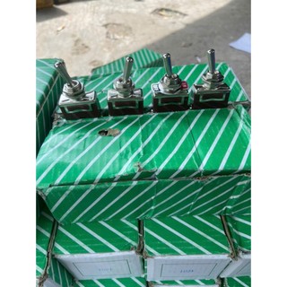 Công tắc gạt nâu, công tắc tắt mở, đảo còi, đảo đèn, 2 chân, 3 chân, 6 chân loại 1, công tắc đảo chiều taiwan.D