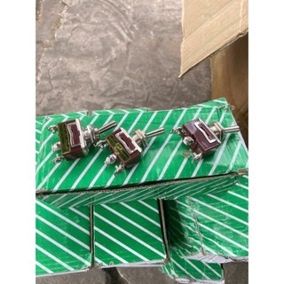 Công tắc gạt nâu, công tắc tắt mở, đảo còi, đảo đèn, 2 chân, 3 chân, 6 chân loại 1, công tắc đảo chiều taiwan.D