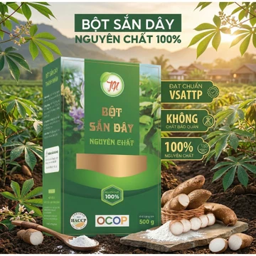 Bột Sắn Dây 100% Sắn Tự Nhiên, Bột Sắn Dây 3kg Nguyên Chất Thành Nhàn OCOP 4 Sao Lão Nông