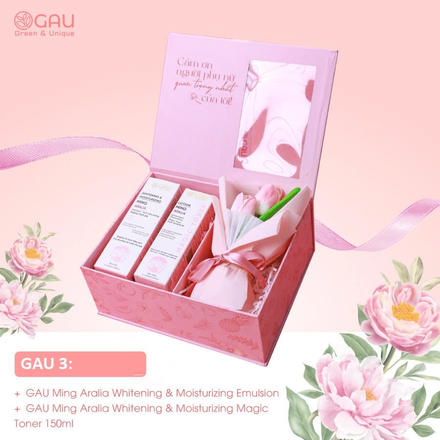 Set Quà Tặng Mỹ Phẩm Thiên Nhiên GAU Cao Cấp