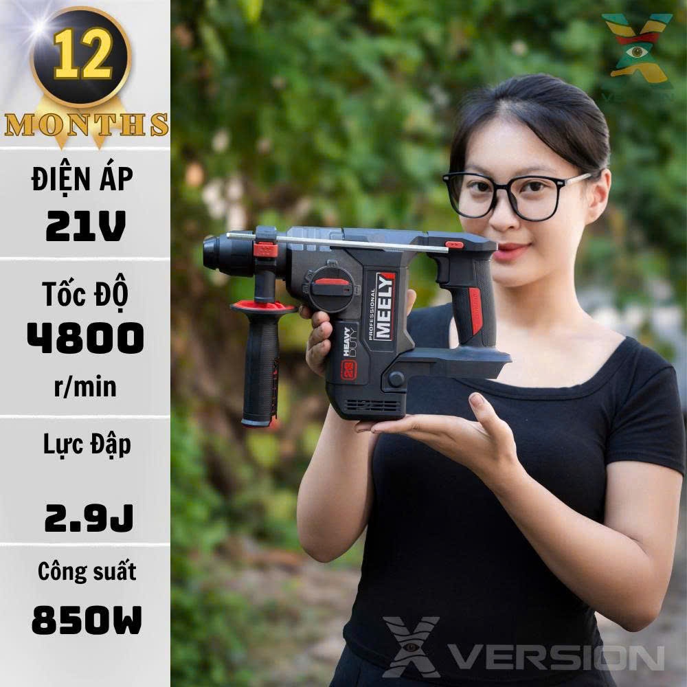 Máy Khoan Bê Tông MEELY - BODY MT528, sử dụng chân pin phổ thông - Xversion