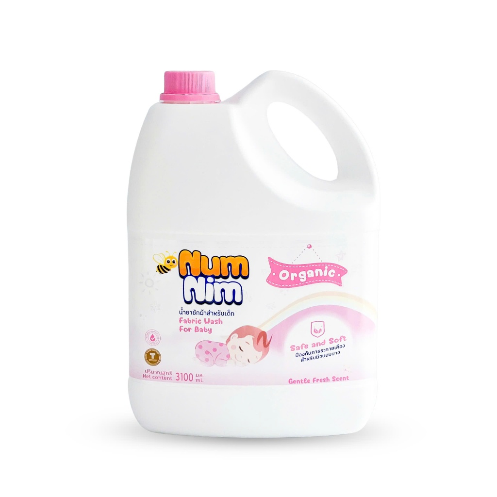 NumNim Nước giặt Quần Áo Trẻ Em Organic 3100ml - An Toàn Cho Bé - Nhập Khẩu Thái Lan