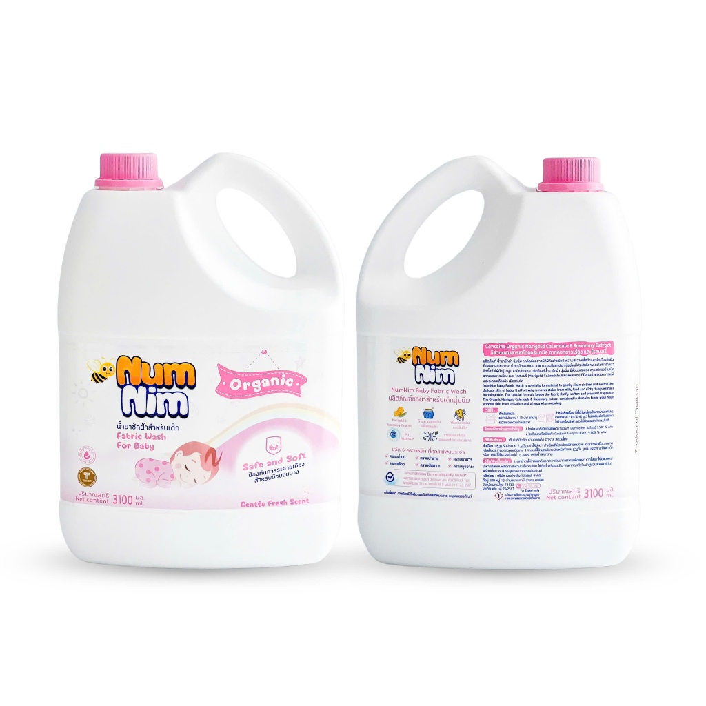 NumNim Nước giặt Quần Áo Trẻ Em Organic 3100ml - An Toàn Cho Bé - Nhập Khẩu Thái Lan