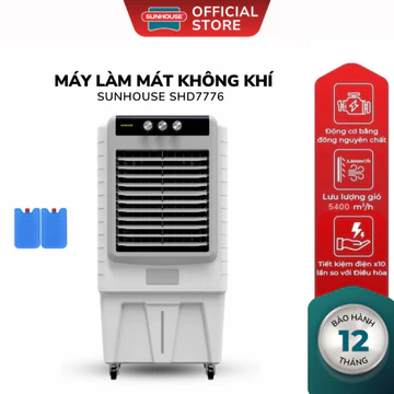 Quạt Điều Hòa Hơi Nước Sunhouse SHD7776 - Máy Làm Mát Không Khí Bình Chứa 70L, Làm Mát Đến 65m2