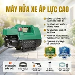 [BẢO HÀNH 12 THÁNG] Máy Rửa Xe Cao Áp Galen 2200W  - Máy Xịt Rửa Áp Lực Cao Cho Ô Tô, Xe Máy Gia Đình (Kèm Đủ Phụ Kiện) — ảnh 8
