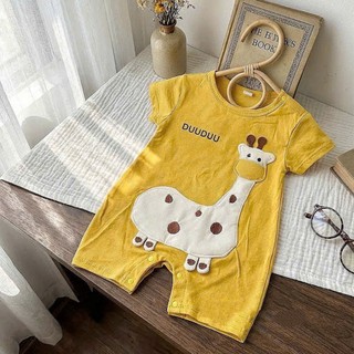 Bodysuit đùi họa tiết hưu cao cổ cho bé 4-10Kg. Bộ đồ liền thân mùa hè cho bé. Dino Kids