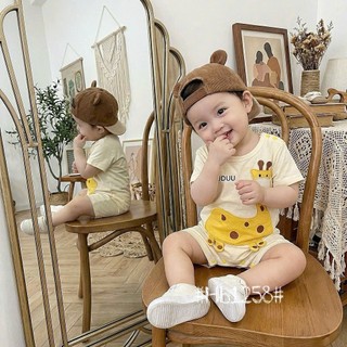 Bodysuit đùi họa tiết hưu cao cổ cho bé 4-10Kg. Bộ đồ liền thân mùa hè cho bé. Dino Kids