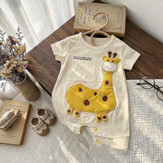Bodysuit đùi họa tiết hưu cao cổ cho bé 4-10Kg. Bộ đồ liền thân mùa hè cho bé. Dino Kids