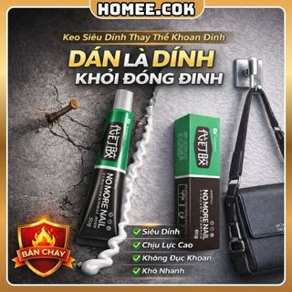 Homee.cok Keo Dán Đa Năng Siêu Dính Chịu Lực Cao Treo Đồ Nặng Không Cần Khoan 60g, Chịu Nước Tốt