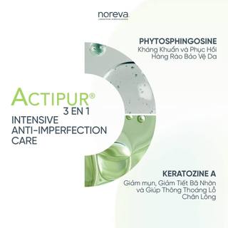 Kem bôi tri mụn Noreva Actipur 3 En 1 Intensive Anti-Imperfection Care 30ml