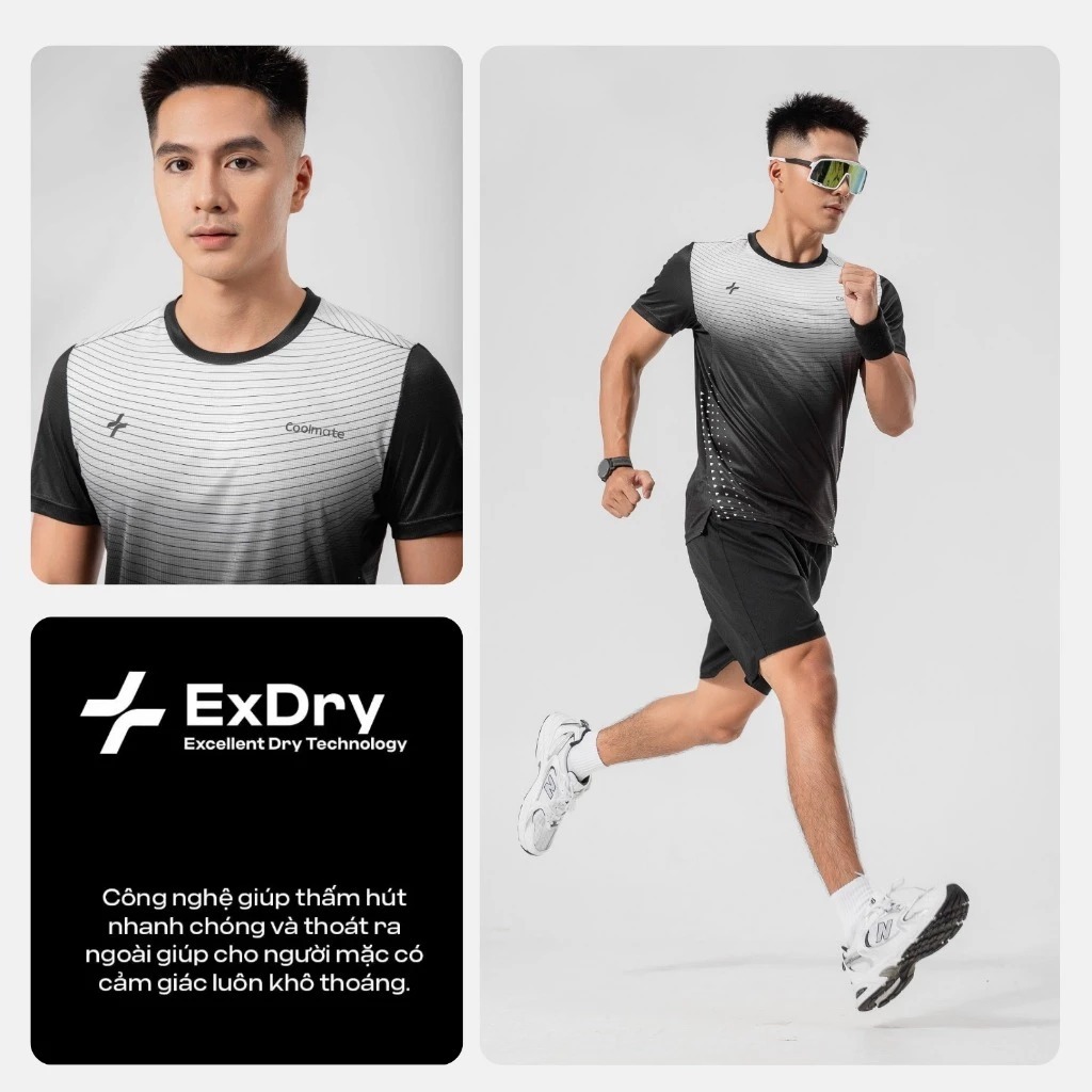 [MUA 2 GIẢM 20%]BST Áo thun thể thao Graphic chạy bộ, chạy trail siêu nhẹ, thoáng khí, thấm hút mồ hôi Coolmate