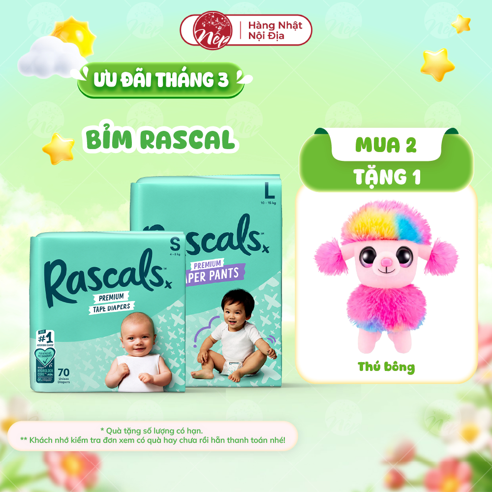 [DK] Tã bỉm dán quần Rascal + Friends size M58/L52/XL46/XXL40 Hàng ...