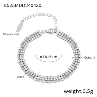 Lắc Tay Đính Kim Cương Dành Cho Nữ | Thiết Kế Độc Đáo Mang Phong Cách Hàn Quốc | Được Giới Trẻ Ưu Chuộm | LT1145 JULI