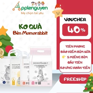 Bỉm Dán/Quần Momo Rabbit Classic/Bé Trai/Bé Gái/Đêm/EcoFit Size NB42/S36/M32/L28/XL22/XXL18I Applenguyen94