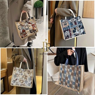 Túi xách Tote In Chữ - Túi Nỉ Dày Sức Chứa Lớn Cầm Tay In Chữ Nhiều Màu Sắc- đi tiệc đi chơi TN-0004
