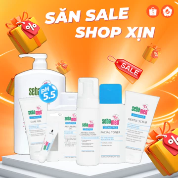 Sữa tắm/Dưỡng ẩm/Kem hăm/Kem dưỡng da an toàn bảo vệ da cho bé/Dầu gội chống rụng tóc Sebamed cho mẹ